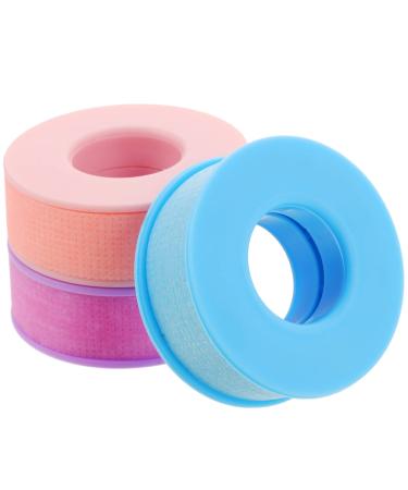 Mikinona 3 Rolls Eyelash Tape Lash Tapes Lash Tape for Eyelash Makeup Lash Pad Fabric Lash Tape Lash Glue Ring Lash Bed for Eyelash Extensions Cosmetic Non-Woven Fabric Pipeline