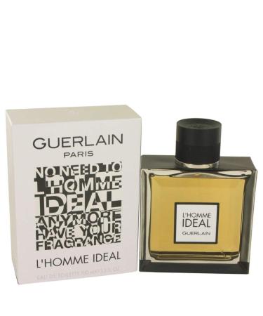 Guerlain L'Homme Ideal Eau de Toilette Spray for Men Woody Aromatic 5 Fl Oz 5 Fl Oz (Pack of 1)