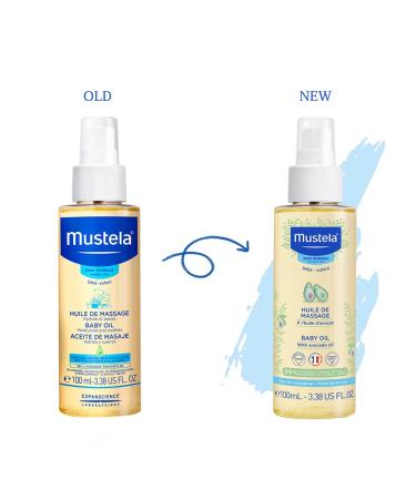 Mustela Baby Oil with Avocado Oil - 3.38 fl oz | Nourishing & Gentle for Baby's Skin - Buy Online on SooperMarket.com