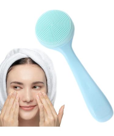 Neamou Silicone Face Scrubber | Silicone Manual Facial Cleansing Brush - Manual Facial Cleansing Brush Skin Friendly Waterproof Face Cleaning Scrubber Blue - Buy Online on SooperMarket.com