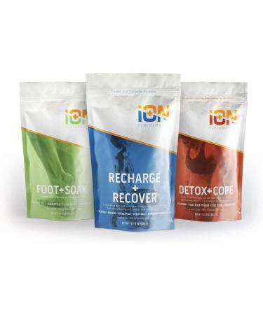 iON Performance Detox + Cope Athlete Bath Muscle Soak 16 Oz | Zinc Magnesium Epsom Salt Coconut Oil | Muscle Recovery & Immune Support - Buy Online on SooperMarket.com