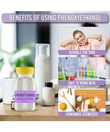PHENOXYETHANOL EcoBalanced Preservative - Clear Odorless Liquid for Homemade Cosmetics & Crafts - 4.23 Oz - International Shipping Available - Buy Online on SooperMarket.com