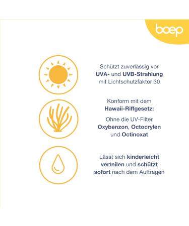 Boep Sunscreen LSF30 | Mineral Sun Protection for Babies & Adults | Vegan & Chemical-Free | Zinc Oxide | Family-Safe 200ml - Buy Online on SooperMarket.com