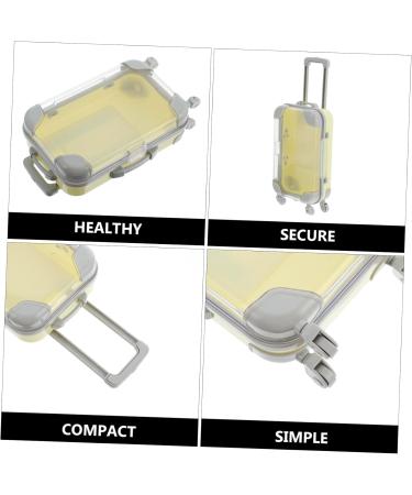DOITOOL False Eyelash Suitcase - Empty Luggage Case for Eyelashes | Mini Plastic Storage Box for Lashes | International Shipping Available - Buy Online on SooperMarket.com