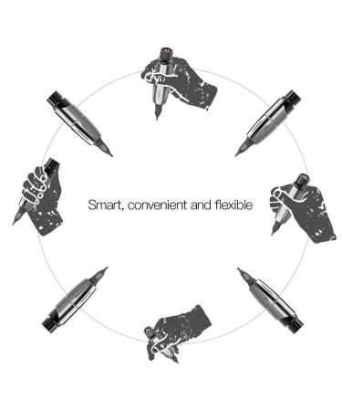 Mast Tour Rotary Tattoo Pen Machine | 3.5 Length | Custom Mast Coreless Motor | 25mm Grip | Grey - Buy Online on SooperMarket.com