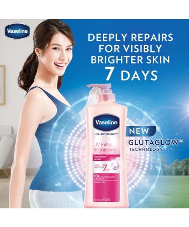 Buy Vaseline Healthy Bright UV Extra Brightening Gluta Glow Body Lotion 300ml - Enhance Skin Radiance | International Shipping Available - Buy Online on SooperMarket.com