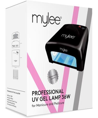 MYLEE UV Gel Nail Curing Lamp 36 Watt Fast Drying Gel Polish Manicure & Pedicure Removable Tray 120-Second Preset Timer 4 x 9W UV Bulbs (Included) UK Plug (Black) - Buy Online on SooperMarket.com