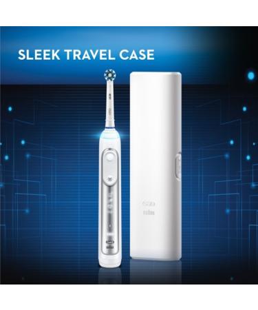 Oral-B 7500 Electric Toothbrush Kit with Replacement Brush Heads & Travel Case - White - Buy Online on SooperMarket.com