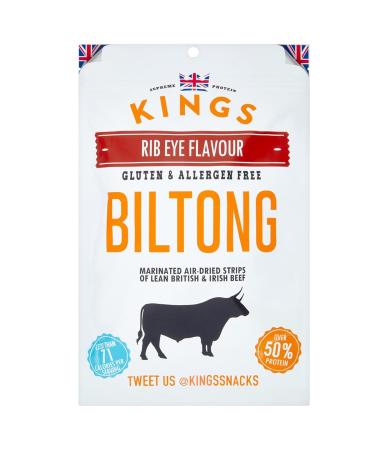 Kings Beef Jerky XXL Big Bag Mix Pack - Ribeye Biltong & BBQ Jerky | High Protein Gluten-Free Snacks (300g & 350g) - Buy Online on SooperMarket.com