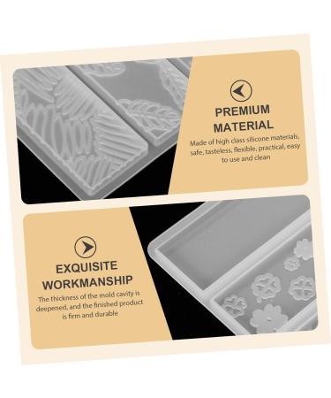 STOBOK 4 Cavity Bookmark Maker 2pcs Bookmark Mold Rectangle Student Silica Gel Chocolate Fondant Molds White 2x2pcs 15.8X14.8cmx2pcs - Buy Online on SooperMarket.com