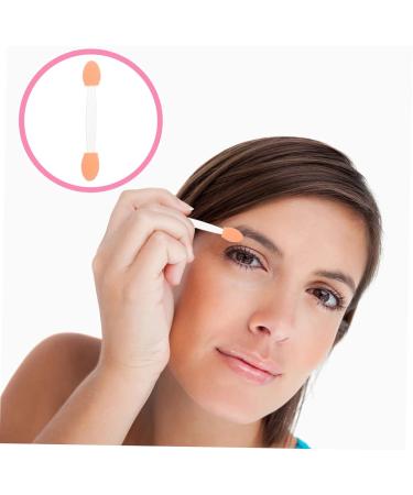 BELLIFFY 100pcs Double Ended Eyeshadow Brush Cosmetic Tool Latex Sponge Sponge Brush Makeup Tool Dual-side Eyeshadow Stick Cosmetic Applicator Eye Makeup Applicator 6.5x1.3cm White - Buy Online on SooperMarket.com
