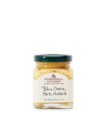Stonewall Kitchen Blue Cheese Herb Mustard, 3.5 Ounces Mustard,Cheese 3.5 Ounce (Pack of 1)