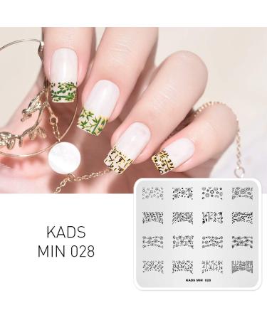 Alexnailart Nail Art Stamping Image Plate - Leaf & Flower Templates for Manicure | International Shipping Available - Buy Online on SooperMarket.com