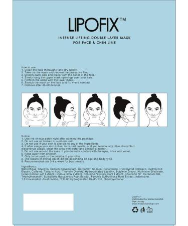 Double Chin Intense Contour Double Layer Mask LipoFix - 5 Masks - Buy Online on SooperMarket.com