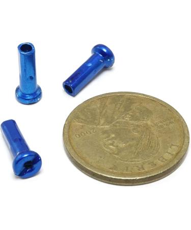 36pcs Blue Carbon Steel Bicycle Spoke Cap Set for 2mm Diameter Spokes | Pro Bamboo Kitchen Mountain Bike Spoke Caps - Buy Online on SooperMarket.com