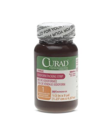 Curad Iodoform Gauze Packing Strip Sterile 1/2 x 5yd