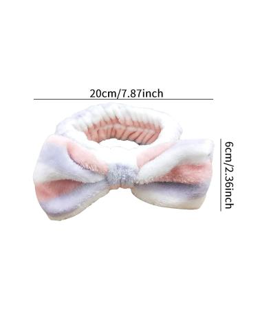 Mom Gifts SPA Headband - Soft Coral Fleece Bow Decoration Makeup Headband for Women - Perfect Mother's Day Gift (Purple White) - Buy Online on SooperMarket.com