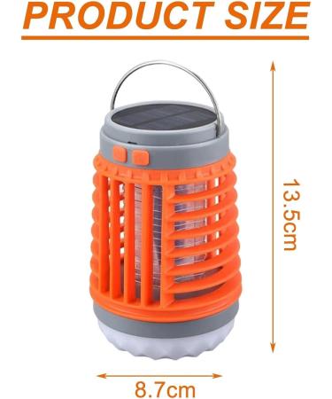 Electric Mosquito Killer Lamp Mosquito Lamp Mosquito Zapper Electric Fly Killer Electric Fly Zapper Household Use Indoor Outdoor Mosquito Trap Portable(Color:Orange) - Buy Online on SooperMarket.com
