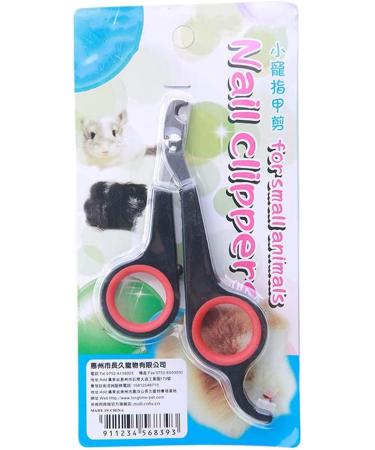 Professional Rabbit Nail Clippers: Stainless Steel Claw Trimmer for Small Animals - Guinea Pig, Ferret, Hamsters, Chinchilla, Sugar Glider - Grooming Supplies - Black - Buy Online on SooperMarket.com