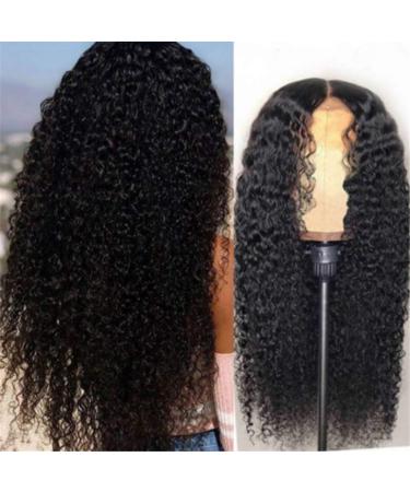 Buy Brazilian Remy Hair Wigs for Women | 24 Inch Long Wavy Lace Front Afro Curly 150% Density Natural Look - Buy Online on SooperMarket.com