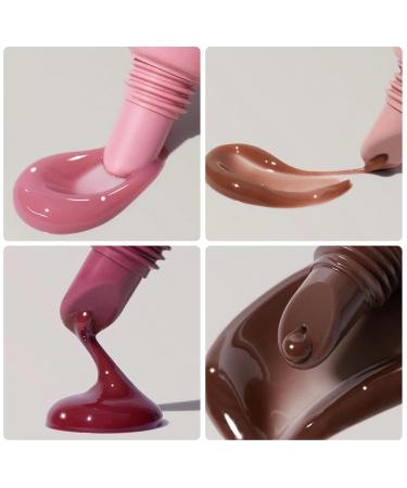 5 Colors Hydrating Lip Glow Oil - Moisturizing Tinted Gloss for Plump Soft Lips | International Shipping Available - Buy Online on SooperMarket.com
