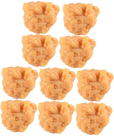 Vaguelly 20 Pcs Simulation Popcorn Chicken Fake Chicken Simulated Roasted Chicken Nuggets Chicken Nuggets Fake Desk Top Decor Realistic Meat Model Toys for Child Pvc Food Chicken Wings 3X2.5X2CMx2pcs 1 - Buy Online on SooperMarket.com