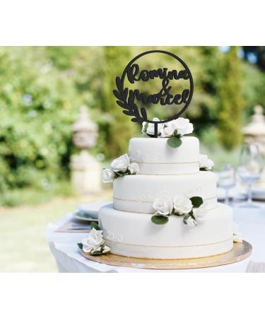 Personalized Natural Wood Cake Topper - Custom Name Decoration in Birch Multiplex - Perfect for Any Occasion - Buy Online on SooperMarket.com