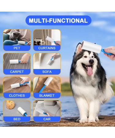 Flintronic 630 Leaves Extra Sticky Lint Roller - Ultimate Pet Hair Remover for Clothes Beds & Carpets - 7 Pack Lint Rollers for Dogs & Dust - Buy Online on SooperMarket.com