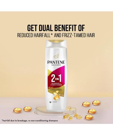 Buy Pantene 2 in 1 Anti Hair Fall Shampoo + Conditioner - 340 ml | Best International Shipping - Buy Online on SooperMarket.com