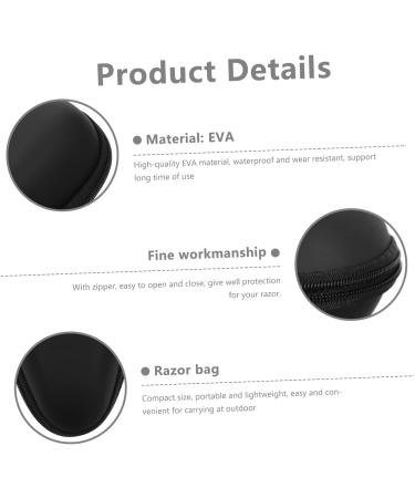 Beavorty Portable Razor Storage Bag | 5-Piece EVA Case for Travel | Razor Holder & Organizer for Men | Shock-Proof Compact Design - Buy Online on SooperMarket.com