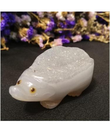 Natural Amethyst Hand Carved Gemstones Animals Cluster geode Quartz Crystals Hedgehog Minerals Home Decor Gift Home Collections (Color : Amethyst Size : 140g) 140g Amethyst - Buy Online on SooperMarket.com