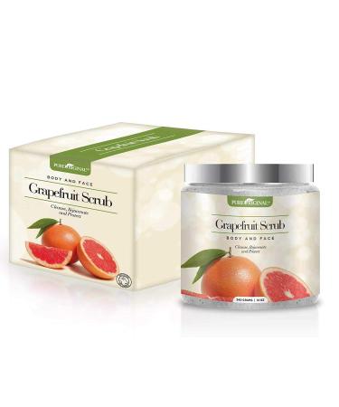 Grapefruit Scrub for Face and Body | Deep Cleansing Exfoliator for Acne-Prone Skin | Brighten Your Complexion | Pure Original - Buy Online on SooperMarket.com