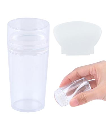 Clear Nail Art Stamper Set - Silicone French Manicure and Jelly Stamp for DIY Nail Art Accessories - Perfect for French Smile Lines - Buy Online on SooperMarket.com