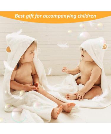 Cozy Bamboo Hooded Bathing Towel for Babies & Kids | Lattcure 90x90 cm | Warm & Soft Bath Towels - Buy Online on SooperMarket.com