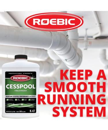 Roebic K-47-Q Cesspool Treatment Prevents Clogging and Buildup Exclusive Biodegradable Bacteria Digests Paper and Destroys Sludge 32 Ounces - Buy Online on SooperMarket.com