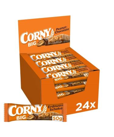 Cereal bar Corny BIG Peanut-Chocolate with peanuts and chocolate large pack 24x50g