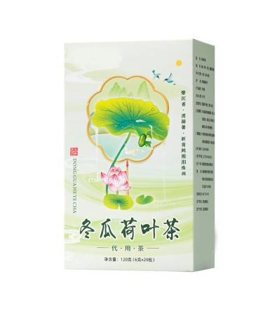Herbal Tea 20 Packs Winter Melon Lotusleaf Tea Winter Melon Rose Cassia Triangular Pack Herbal Tea for Home Office