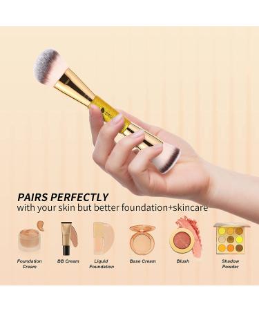 DUcare Dual-Ended Foundation Brush - Perfect for Blending Liquid, Powder, & Cream Makeup - Buy Online on SooperMarket.com