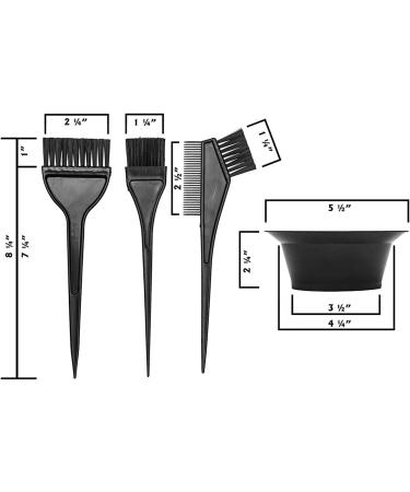 Barabesty Hair Dye Color Brush and Bowl Set Hair Color Brush Mixing Bowl Kit Tools for Hair Dying Coloring Applicator 7 Piece Set - Buy Online on SooperMarket.com