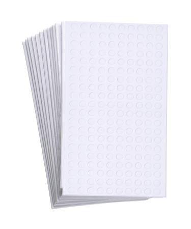 2400 Pieces Foam Dots Dual-Adhesive 3D Foam Tapes Foam Pop Dots Adhesive Mount for Craft DIY Art or Office Supplies, 12 Sheets, Round (0.24 Inch)