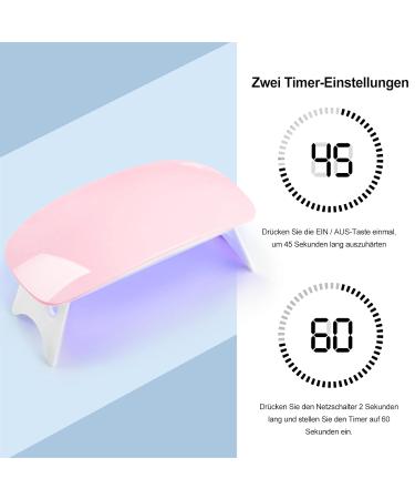 COSCELIA UV/LED Nail Lamp for Gel Nails - Perfect for Manicure & Pedicure at Home | International Shipping Available - Buy Online on SooperMarket.com