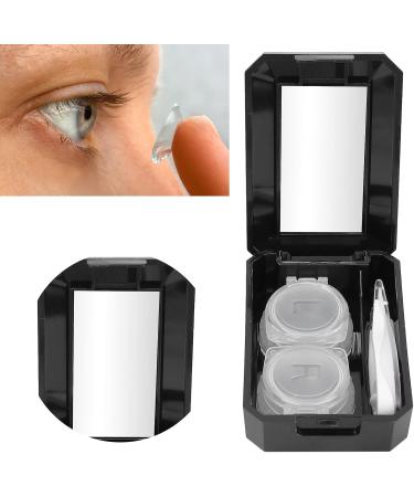 Demeras Contact Lens Travel Kit - Easy Open Case for Travel Office & Home - Black - Buy Online on SooperMarket.com