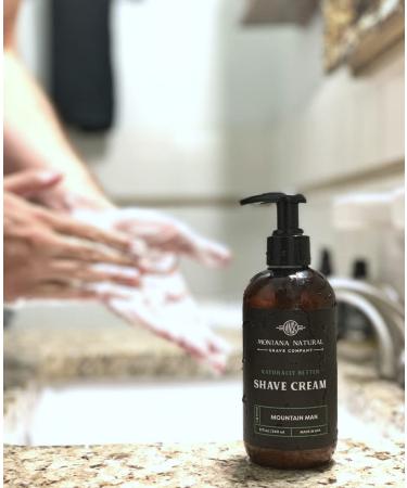 MNSC Mountain Man Naturally Better Pump Shave Cream - Smooth Hypoallergenic All-Natural Handcrafted in USA | Eco-Friendly Shaving Solution - Buy Online on SooperMarket.com