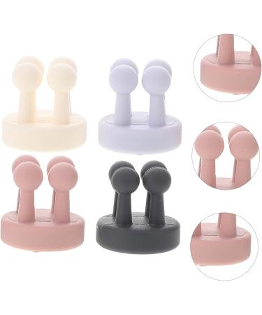 Baluue 4pcs Bathroom Hooks Wall Hanging Hooks Shower Razor Holder for Wall - Buy Online on SooperMarket.com
