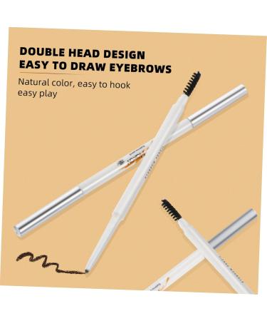 HAPINARY 2pcs Eyebrow Pencil Brown Waterproof Brow Pencil Eyebrow Makeup Pen Brow Pen Brush - Buy Online on SooperMarket.com