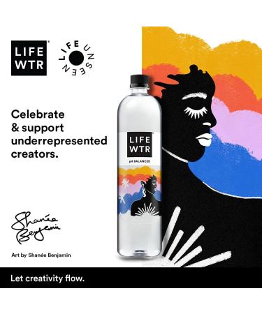 LIFEWTR Premium Purified Water | pH Balanced with Electrolytes | 16.9 Fl Oz (Pack of 6) - Buy Online on SooperMarket.com
