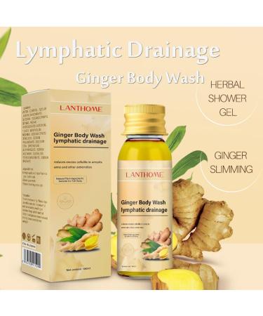 Lymph Drainage Herbal Shower Gel | Organic Ginger Slimming Body Wash 100ml - Enhance Your Wellness Globally - Buy Online on SooperMarket.com