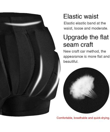 KASCLINO 3D Padded Shorts Protective for Snowboarding Ice Skating  EVA Short Pants Protective Gear Gear Guard Impact Pad Hip and Tailbone Protector for Kids & Adults(26.77-29.53 inch) Medium 26.77-29.53 Inch - Buy Online on SooperMarket.com