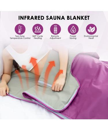 Buy HlieeeoSfcn Infrared Sauna Corner: 2-Zone Portable Heating Blanket with Remote Control | Professional Detox Therapy | International Shipping Available - Buy Online on SooperMarket.com