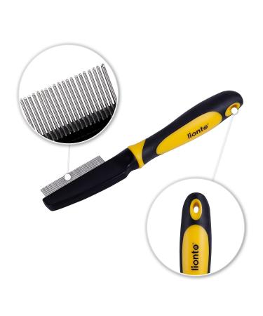 Lionto Lice Comb for Dogs | Premium Dog Brush & Coat Care Tool | Effective Dog Comb for Grooming - Buy Online on SooperMarket.com